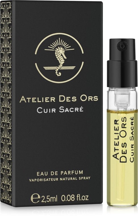 Atelier Des Ors Cuir Sacre 2.5ml 0.08 fl.盎司。官方香水样品