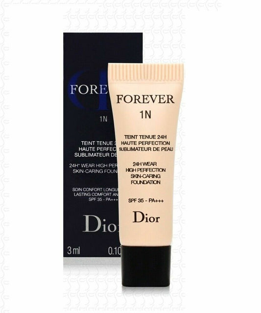 Christian Dior Forever 1N 24H Wear High Perfection 护肤粉底液 1N 中性 3ml 0.10 液量盎司