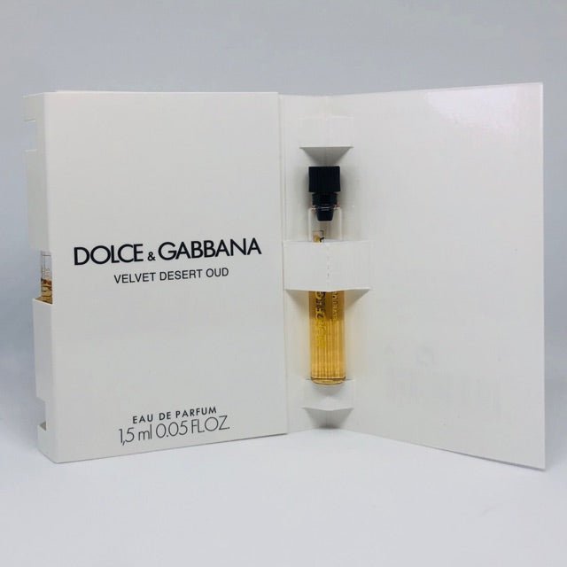 Dolce & Gabbana 天鹅绒沙漠沉香 1.5 毫升 0.05 液量盎司盎司Dolce & Gabbana 的 échantillon de parfum officiel,天鹅绒沙漠沉香 1.5 毫升 0.05 液量。盎司Virallinen hajuvesinäyte,Dolce & Gabbana 天鹅绒沙漠沉香 1.5 毫升 0.05 液量盎司盎司oficjalna próbka 香水,Dolce & Gabbana 天鹅绒沙漠乌木 1.5 毫升 0.05 液量盎司盎司官方 Pa
