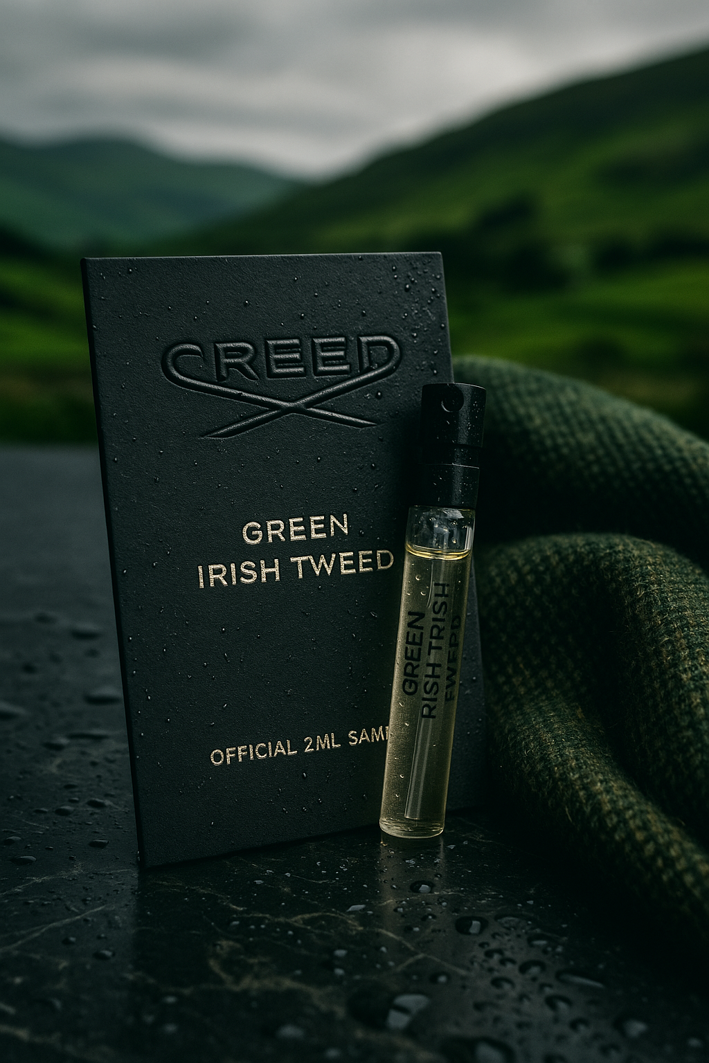 Creed Green 爱尔兰花呢香水 2.5 毫升 0.08 液体盎司盎司。官方香水样品香水测试仪
